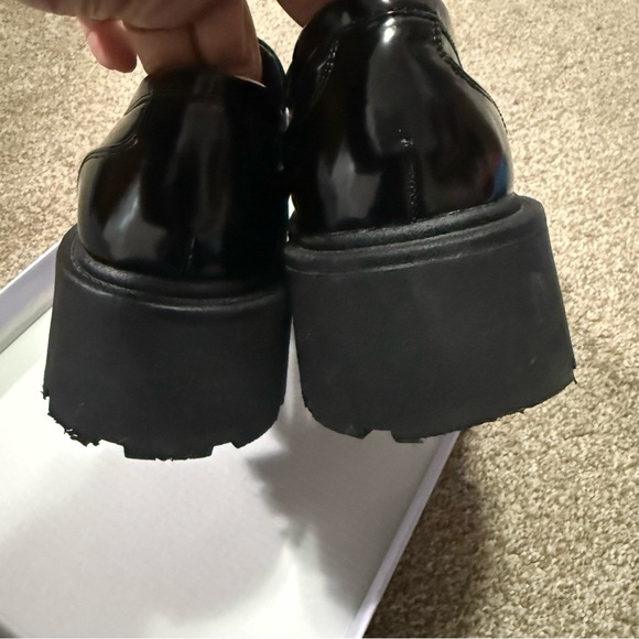 Madden Girl Lug Sole Loafers Calistaa black 7.5 - Picture 6 of 9